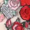 Handmade DIY Rose Embroidery Patch: European & American Fashion Accessory