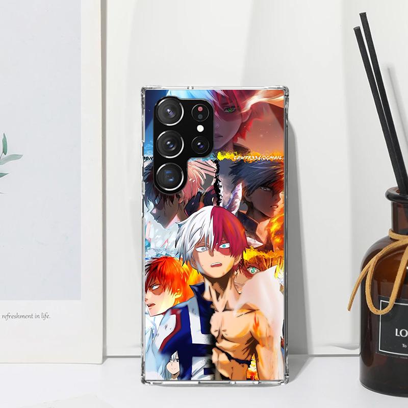My Hero Todoroki Shoto Phone Case For Samsung Galaxy S26 S25 Edge S24 FE S23 S22 Ultra S21 Plus S20 + Art Fundas Back Cover Gala