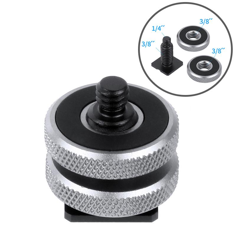1/4-дюймовый винт для крепления штатива с двойным слоем для крепления адаптера вспышки «горячий башмак» Аксессуары для фотостудии