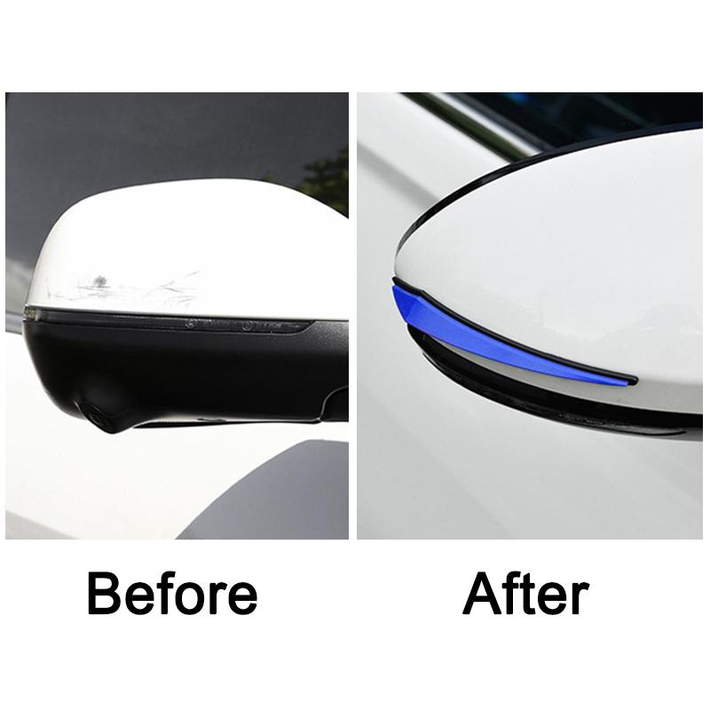 4Pcs Car Door Rearview Mirror Anti-collision Strips Universal Bumper Anti-scratch Protection Stickers Auto Accessories