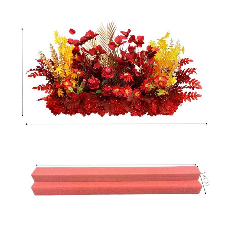 Wedding Aisle Floral Arrangement: Artificial Flower Basket & Row Decoration
