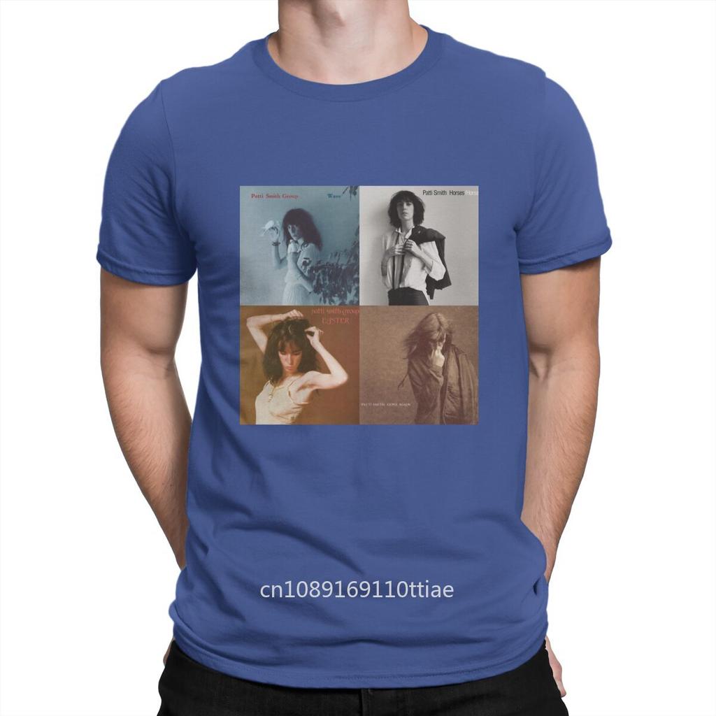 Patti Smith Newest TShirt for Men Fourth Season Pattyi Round Collar Basic T Shirt Hip Hop Gift Clothes Streetwear
