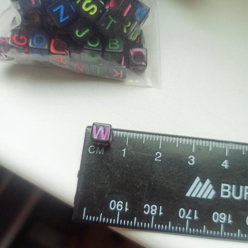 Mixed Letter Acrylic Beads Round Flat Alphabet Digital Cube Loose Spacer Beads For Jewelry Making Handmade Diy Bracelet Necklace