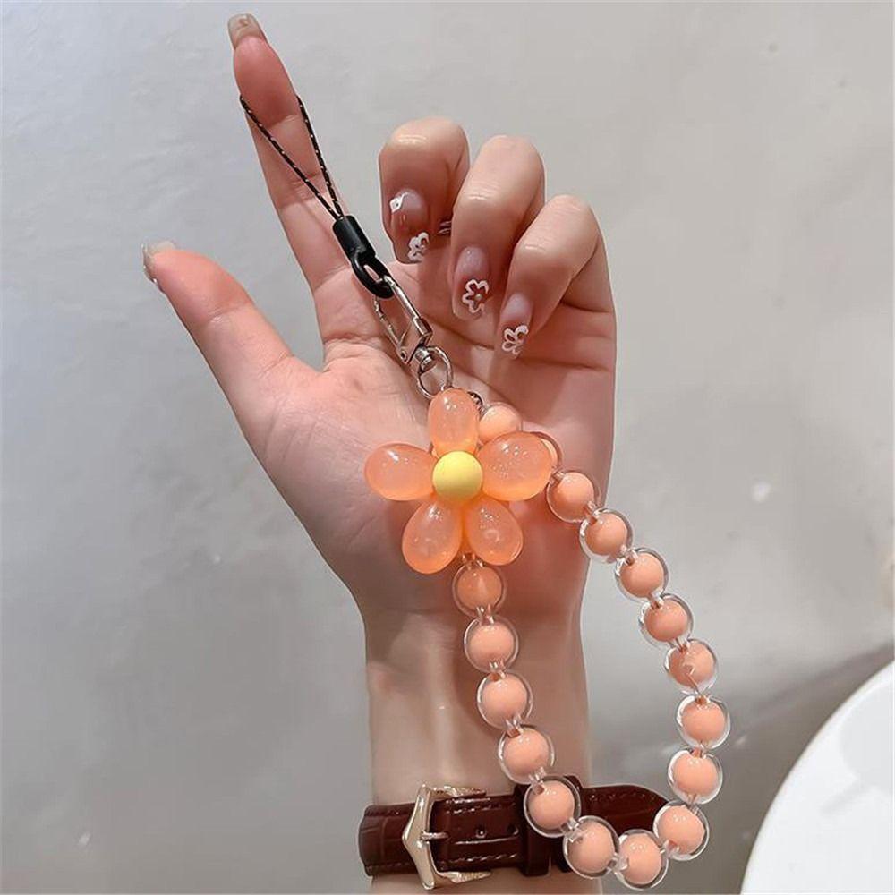 Cord Boho Ornament Summer Jewelry Lanyard for Keys Mobile Phone Chain Bead Lanyard Cellphone Straps