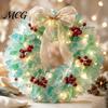 Unique Christmas Gifts Sea Glass Ornaments, 2D Flat Acrylic Tree Santa Snowman Reindeer Angel Holiday Home Decor Wreath Hanging Decoration,