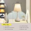 Nordic Touch Fabric Table Lamps LED Modern Bedroom Bedside Lights Black White Lampshade Study Desk Decoration Lighting Fixtures