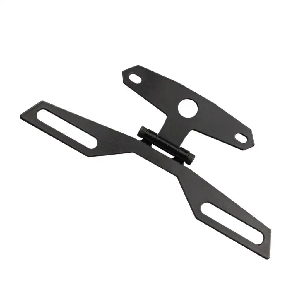 Motorcycle License Plate Bracket Taillight Fixed Folding Number Plate Frame Holder Light Mount Universal Motorbike Parts ATV