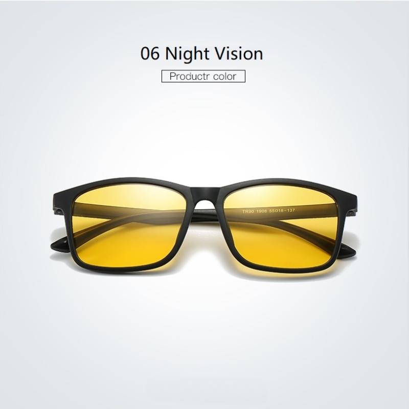 Ultra Light Sunglasses Men  Frame Polarized Driving Rectangle Vintage Glasses Luxury Brand Designer Glasses Man Uv400 No Box