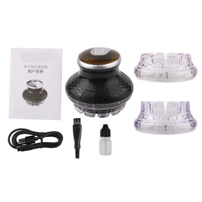 Электрическая машинка для стрижки волос USB-перезаряжаемая 3-ступенчатая светодиодная машинка для стрижки волос с 2 направляющими гребнями