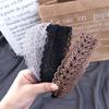 Модный дизайн макияж темперамент смола корейский стиль украшение для волос женские аксессуары для волос широкая повязка на голову кружево листья повязка на голову