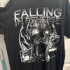 Концертный тур группы Falling In Reverse, черная футболка с коротким рукавом, винтажная, KV40258, унисекс
