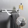 Белая полка для ванной комнаты настенная вешалка для полотенец перекладина для полотенец алюминиевая полка для ванной комнаты и душа стойка для хранения полотенец аксессуары для ванной комнаты