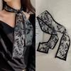 Sweet Hair Band Neckerchief Y2k Head Scarf New Flower Lace Neck Strap