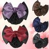 Women Pro Bow Barrette Hair Clip Cover Bowknot Bun Snood Hairnet Hair Accessory