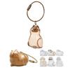 Cat Hair Storage Bottle Transparent Pet Fur Keepsake Keychain for Collecting Cat And Dog Hair Pet Memorial Gift
