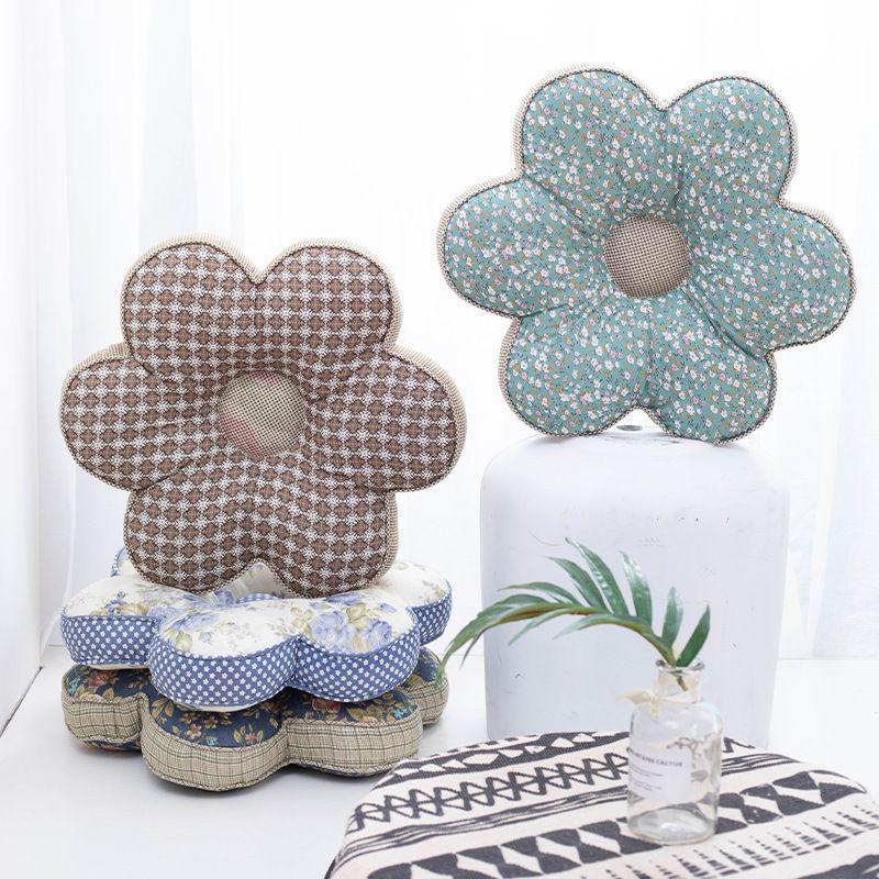 Корейская подушка с цветком сливы: Подушка для сна из 100% хлопка для офиса и спальни