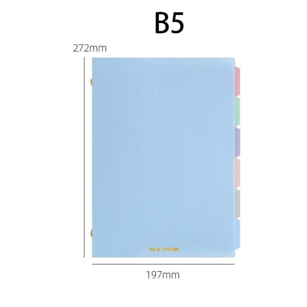 A5/B5 Color Binder Notebook Soft Student Notebooks New Student Stationery