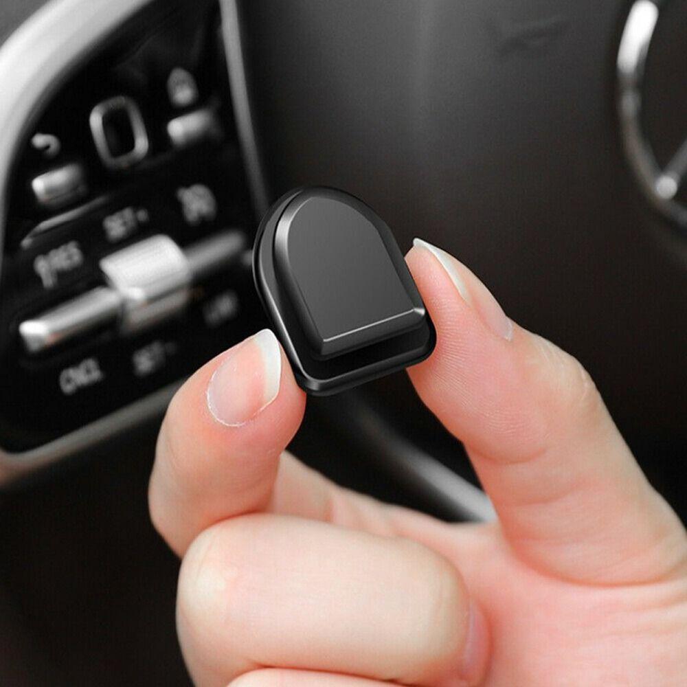 Black Interior Storage Holder ABS Self-Adhesive Dashboard Hook Car Hooks for 10Pcs Key