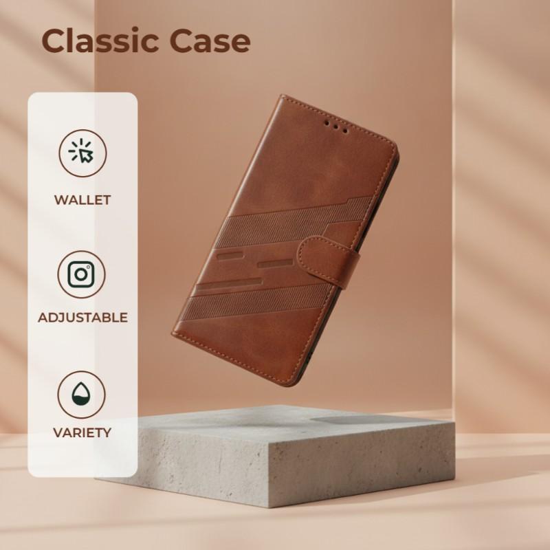 360°Full Protection PU Leather Wallet Card Slot Bracket Phone Case For Samsung S26 S24 S23 S22 S25 Ultra Plus FE A57 A56 A37 A36