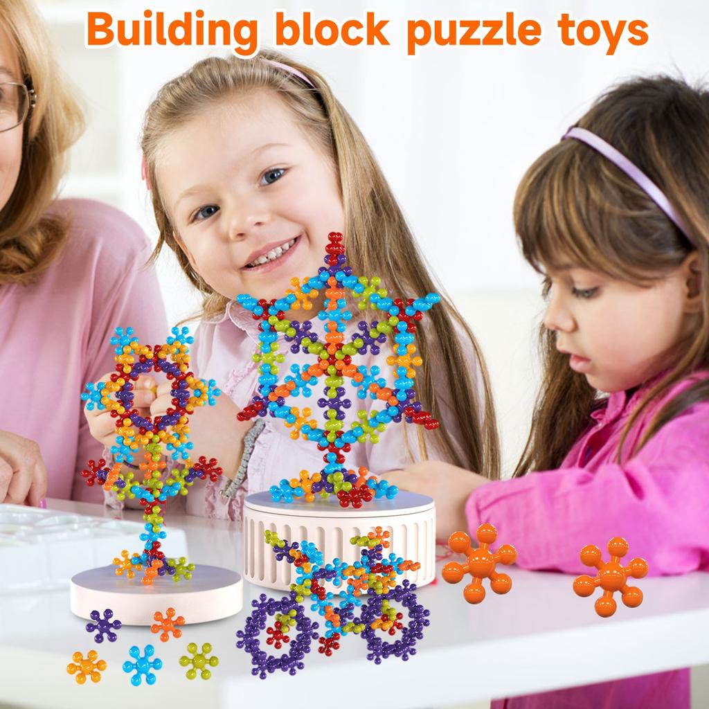 Детский набор креативных строительных блоков, развивающие игрушки, подходит для мальчиков и девочек в возрасте от 3 лет и старше, раннее образование, тренировка практических навыков