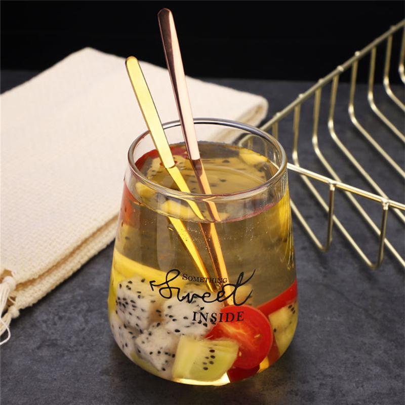 1 шт. квадратная головка для размешивания кофе из нержавеющей стали с длинной ручкой, цветная чайная ложка, десертные ложки, столовые приборы, кухонные принадлежности