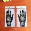 Lace Transfer Flower Tattoo Stencil NEW Black Henna Hand Arm Tattoo Henna Stickers Hollow Drawing Body Art Temporary Decal