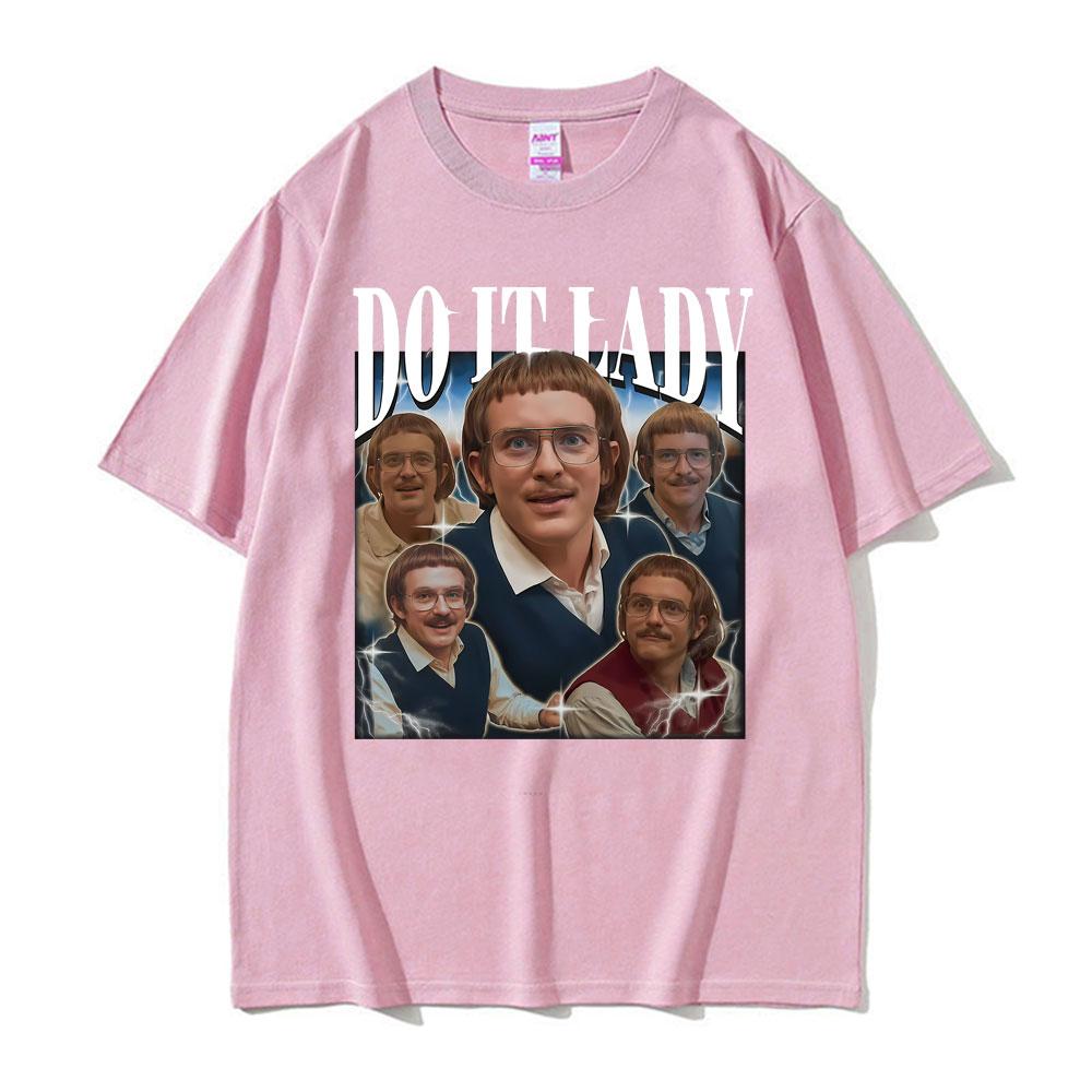 Do It Lady Meme Chit Retro Funny Classic Print Tshirt Unisex Women Fashion Oversized T Shirts Short Sleeve Cozy T Shirt Streetwear