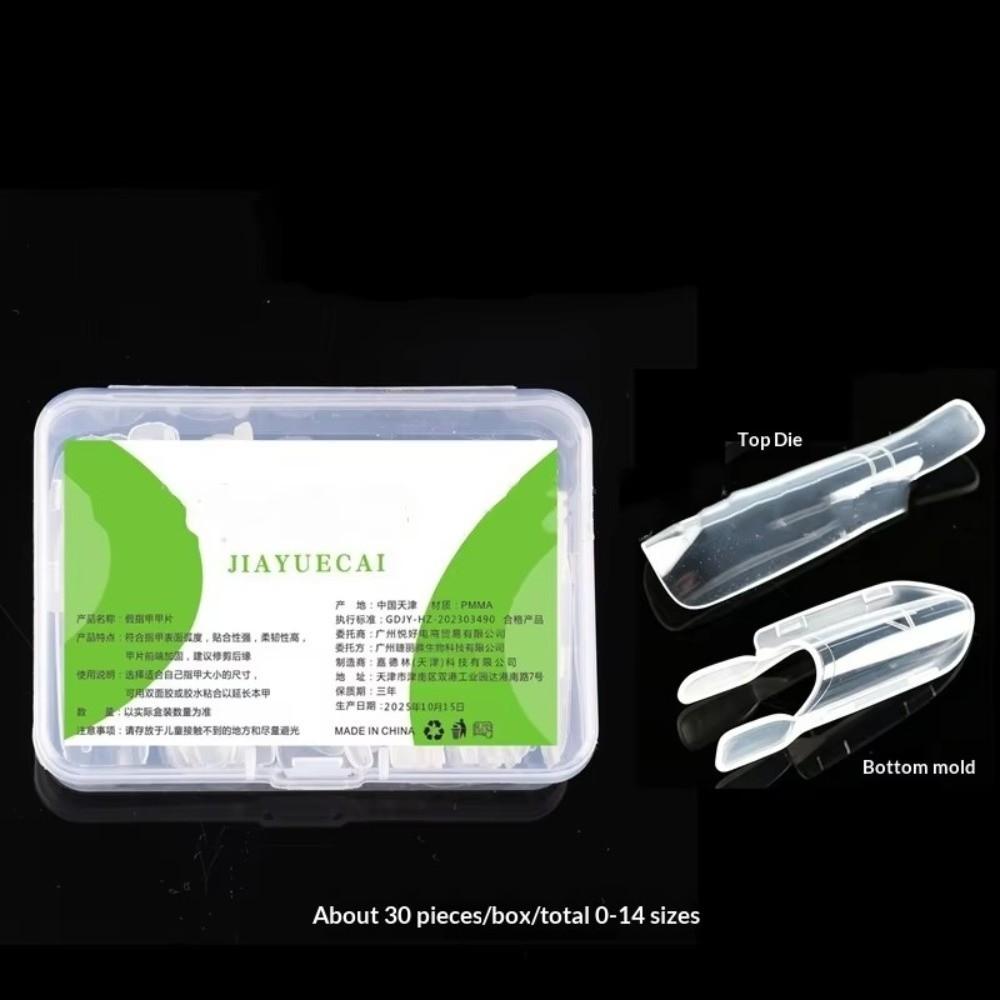 Reusable Nail Forms Top & Bottom Dual Nail Molds New Sandwich Nail Forms Nail Art Salon