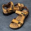 Модный бренд Классические мужские сандалии Летние сандалии из натуральной кожи Мужские уличные повседневные легкие сандалии Модные мужские кроссовки