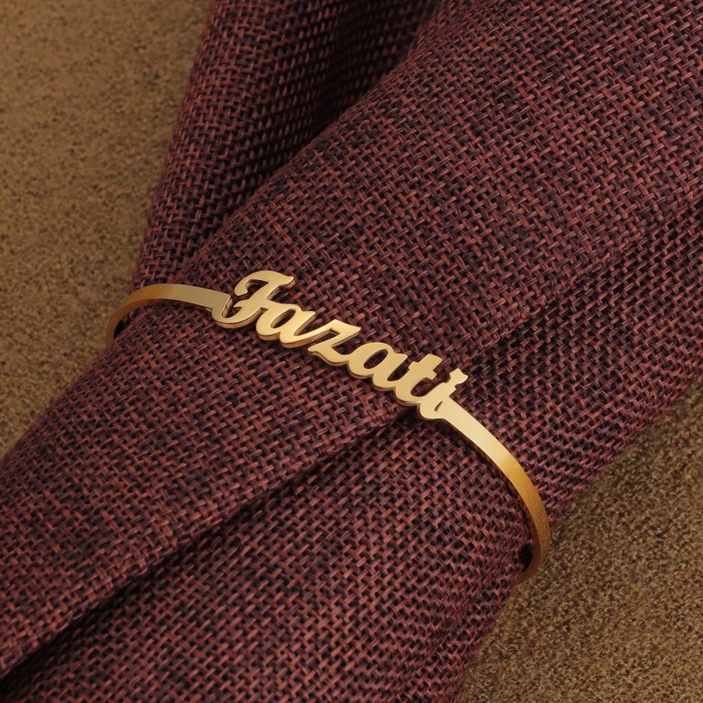 Atoztide персонализированный индивидуальный браслет с именем и буквами, модный браслет из нержавеющей стали для пары, браслет для женщин, ювелирные изделия на день рождения