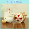 Cute Plush Cartoon Keychain Toy Cake Milk Tea Cup Accessory In Colors Sweet