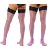 Men Glossy Stretchy Stockings Thigh High Transparent Socks Sissy Hosiery Socks Underwear Over Knee Socks Costume Accessories