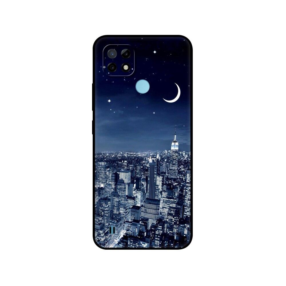 Силиконовый чехол для Realme C21 для OPPO RealmeC21 C 21, чехлы для телефонов 6,5 дюйма; Funda RMX3201 Bumper Capa Etui Мягкий черный чехол из ТПУ
