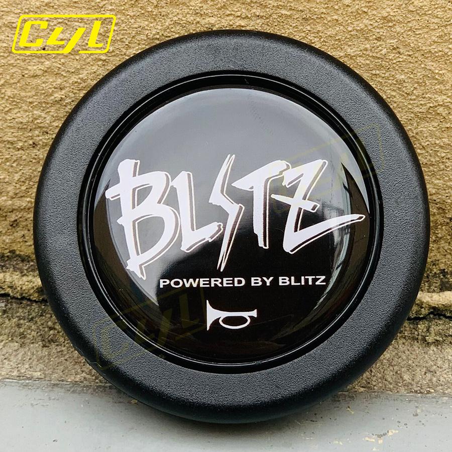 BLITZ Universal Car Interior Parts Drift Sports Horn Button JDM Racing Steering Wheel Amine Horn Button