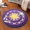 Cardcaptor Sakura Magic Circle Anime Carpet: Children's Round Floor Mat for Cloakroom or Hanging Basket