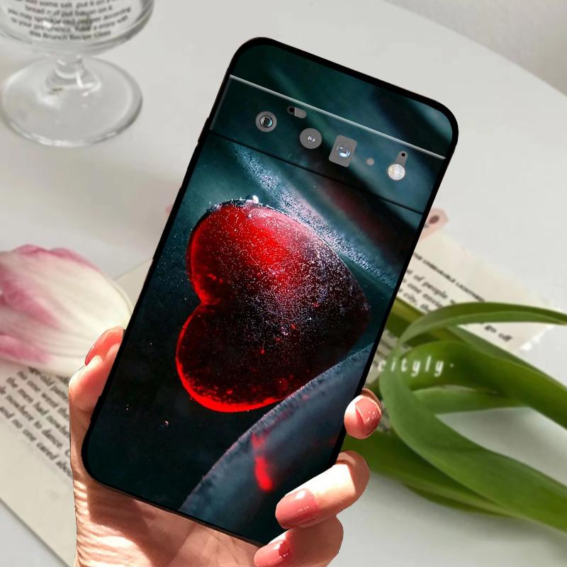 For Google Pixel 6 Pro 5G Case GF5KQ Soft Silicone TPU Phone Cover For GOOGLE PIXEL6 PRO Coque Shockproof Bumper Cute Animal
