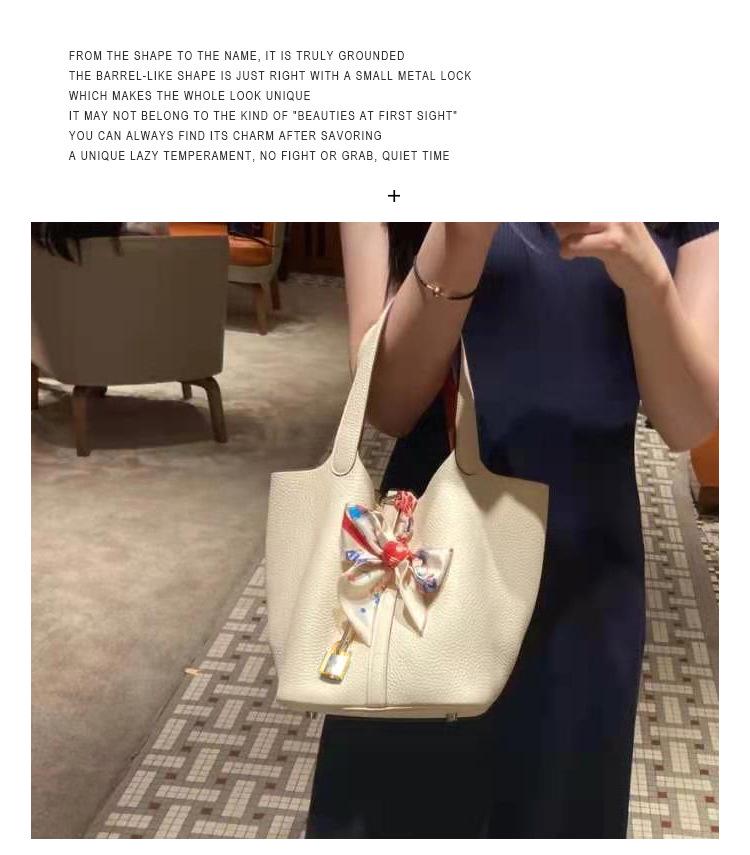 Женская сумка-ведро из натуральной кожи - Сумка-тоут из коровьей кожи ТОГО в стиле кэжуал