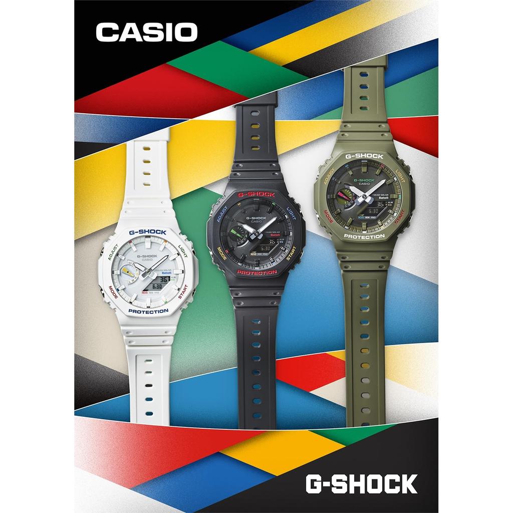 Casio Мужские часы G-Shock белые GA-B2100FC-7AJF [Официальный отечественный продукт]