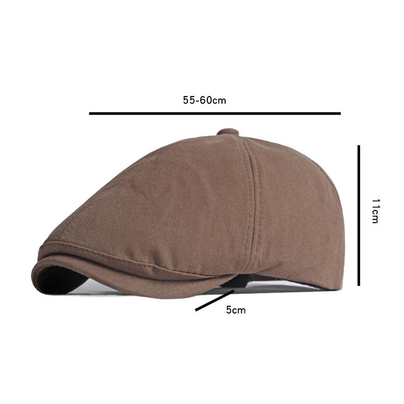 Cotton Newsboy Cap for Men British Retro Beret Women Six-Piece Forward Cap Gatsby Painters Hats Visor Hats Gorro Hombre Boina