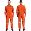 Mens Unisex Cotton Work Overalls One-piece Jumpsuit Dustproof Workshop Uniforms Dungarees Multi-pocket Coveralls Work Wear
