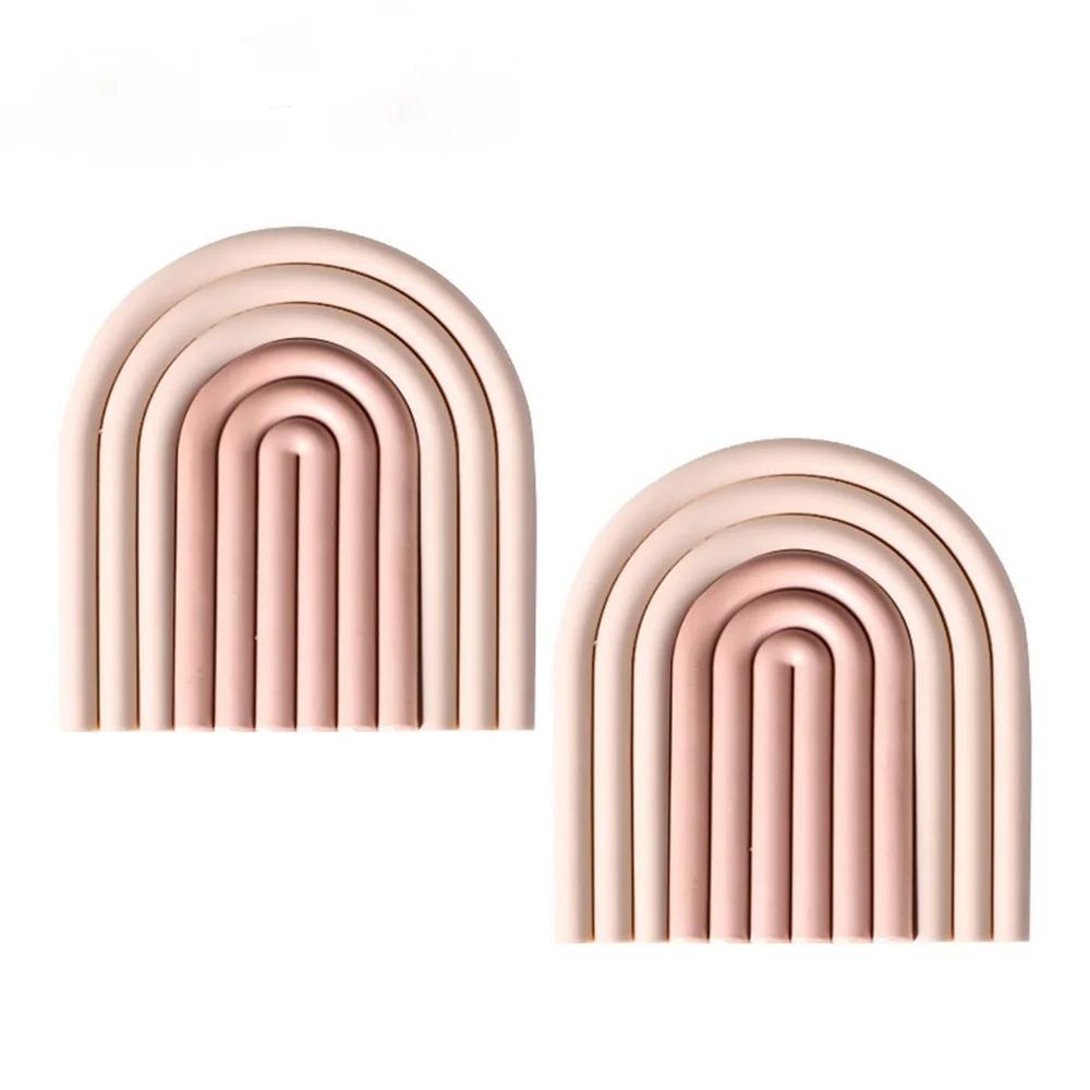 Подставки под радужные в скандинавском стиле, изоляционные прокладки, коврики под чашки, нескользящие подставки под приборы, домашний декор, кухонные аксессуары