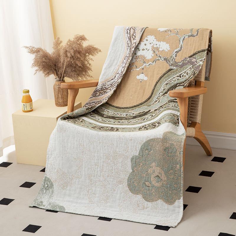Multi-Layer Gauze Cotton Bath Towel Soft And Comfortable Beach Towel Ethnic Style Sun God Skin-Friendly Water Absorption