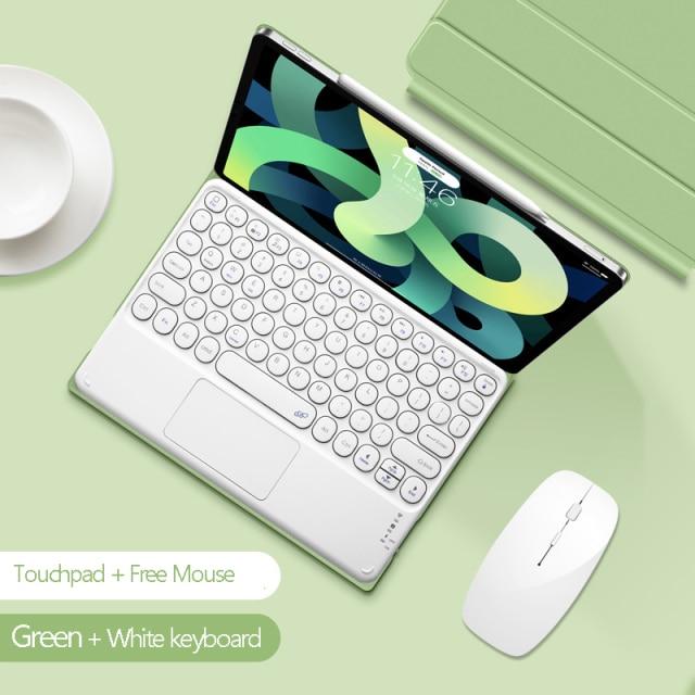 Двойной магнитный чехол-клавиатура для iPad Air 4 Pro 11 2020, сенсорная клавиатура и мышь для iPad Pro 11 дюймов, 10,9, смарт-чехол