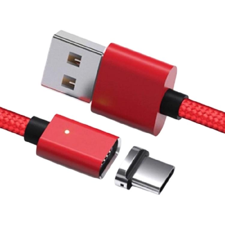 Магнитный кабель для зарядки USB A на Type C, 1 м/2 м, с функцией быстрого подключения и стабильной передачи данных