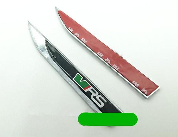 3D металлический VRS Наклейка значок на боковую часть крыла двери автомобиля Эмблема для украшения автомобиля стайлинг