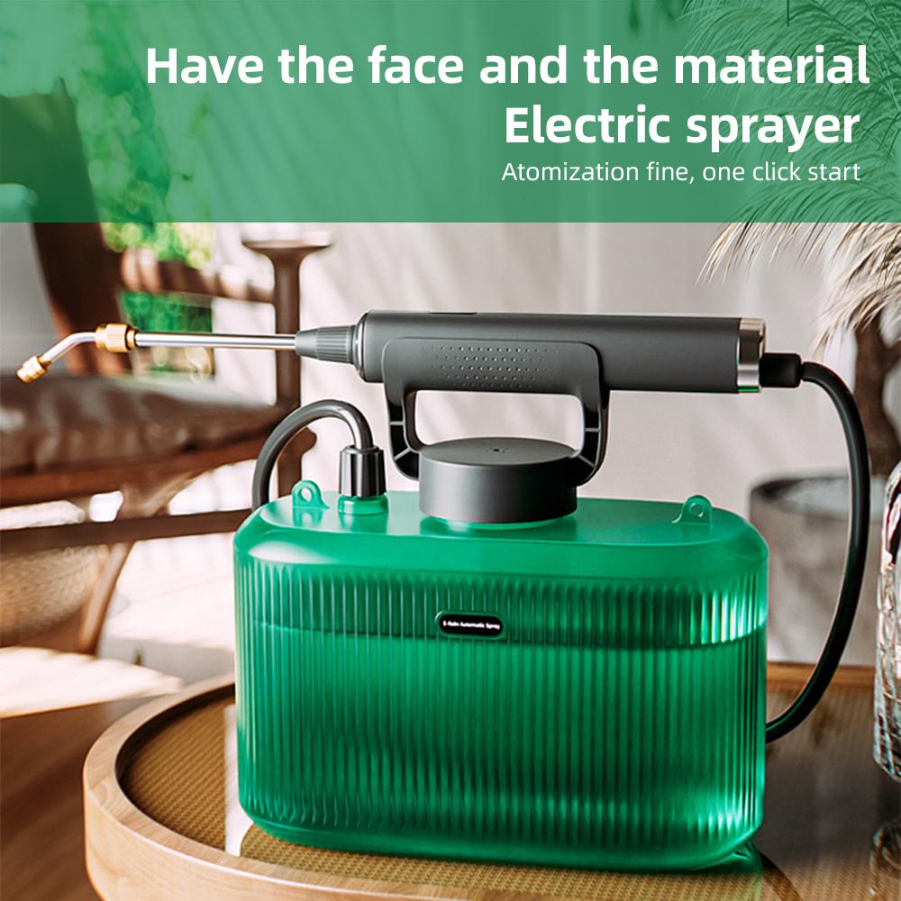Садовый опрыскиватель с питанием от аккумулятора, электрический опрыскиватель емкостью 1,32 галлона/5 л с перезаряжаемой ручкой USB
