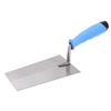 Finishing Trowel Stainless Steel Flat Trowel Rubber Handle Hand Cement Soft Clay Trowel for
