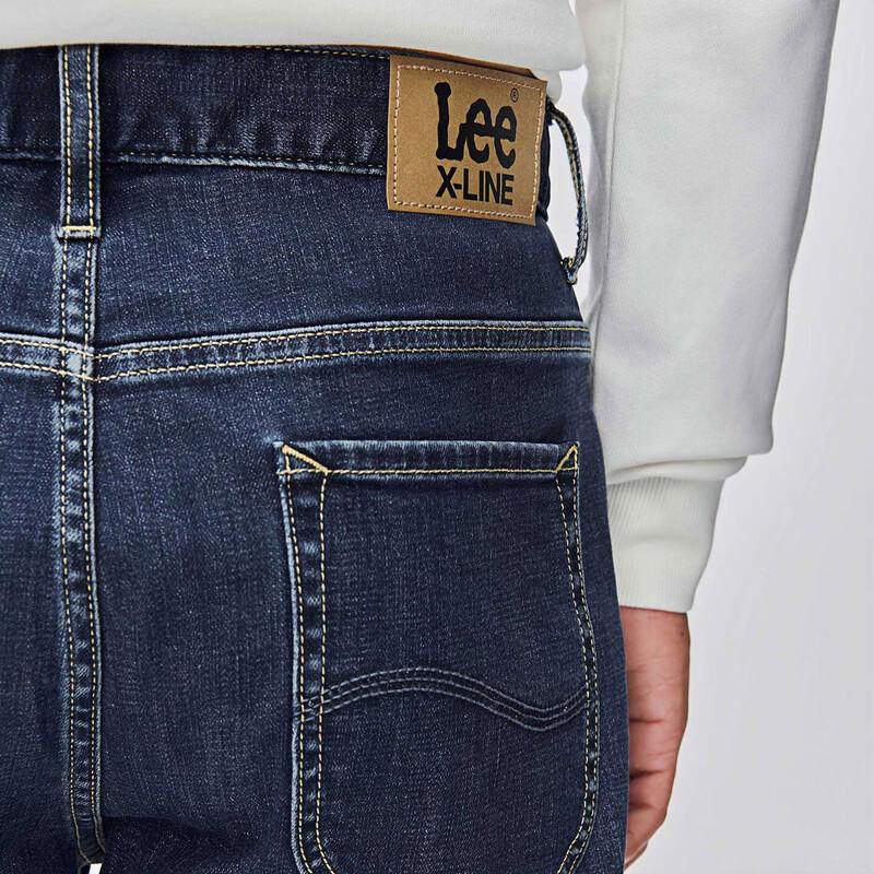 Мужские джинсы Lee 705 стандартного зауженного кроя, темно-синие