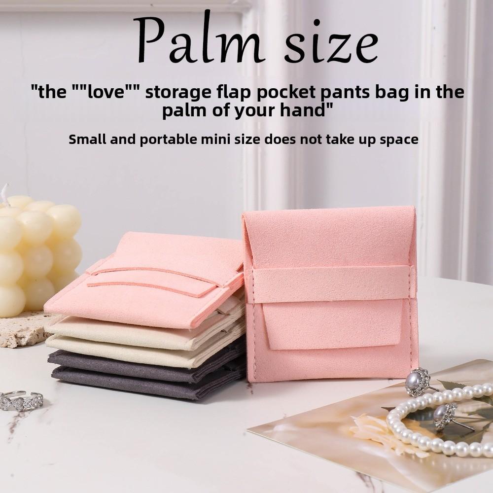 Складной мешочек для упаковки ожерелья и кольца, маленький органайзер для серег, мини-мешочек для демонстрации ювелирных изделий, женский