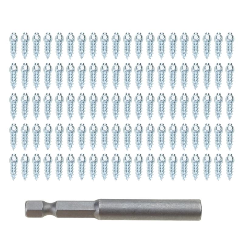 100 шт. Автомобиль Внедорожник Квадроцикл Противоскользящие Винтовые Шипы Колесо Шина Снежная Шина Шипы 9 мм 12 мм